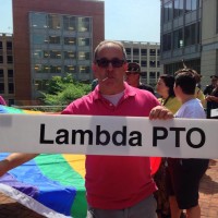 The Lambda PTO group prepares to participate on the Community Day Parade 2014