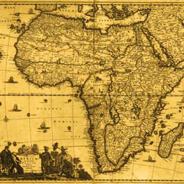 Antique map of Africa